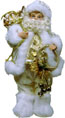Cream standing Santa (41cm)
